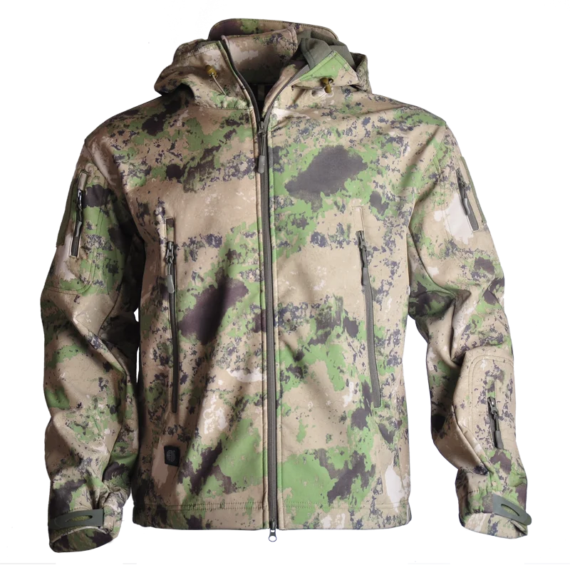 Куртка мужская флисовая водонепроницаемая камуфляжная Охотничий Жилет | Мужская