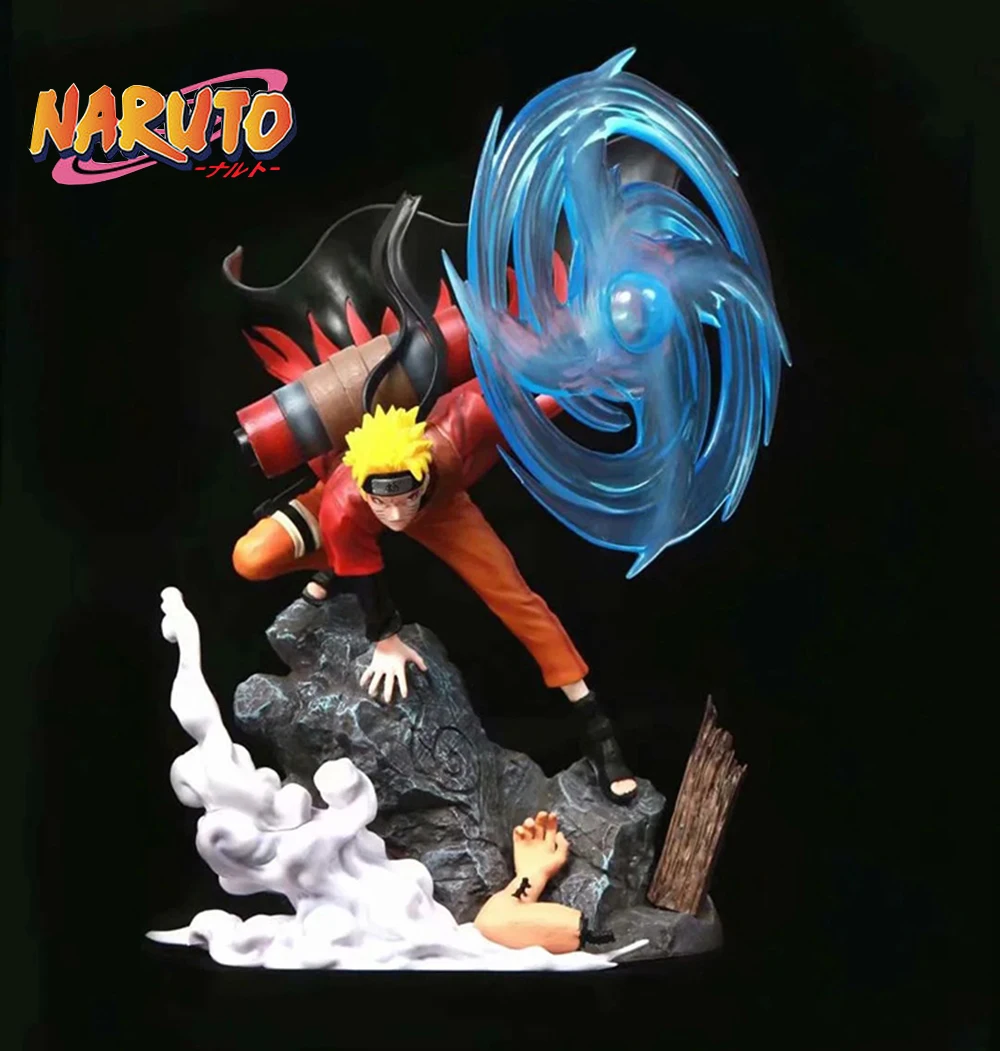 

Anime Naruto Konoha Ninja Fairy Mode Vortex Naruto Spiral Shuriken GK Figure Toy Decoration PVC Action Model Doll