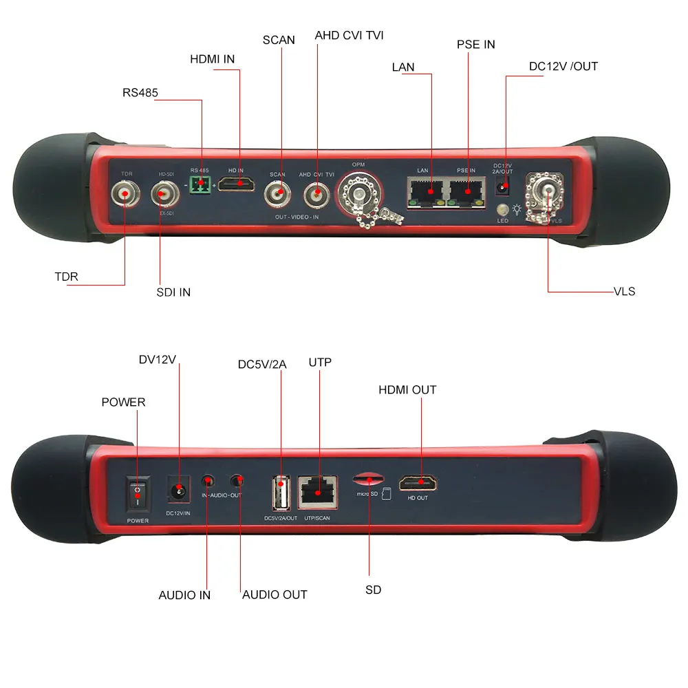 7 дюймовый монитор CCTV тестер 8MP TVI CAI 5MP ADH SDI IP Тестер HDMI ipc камера для cctv камеры