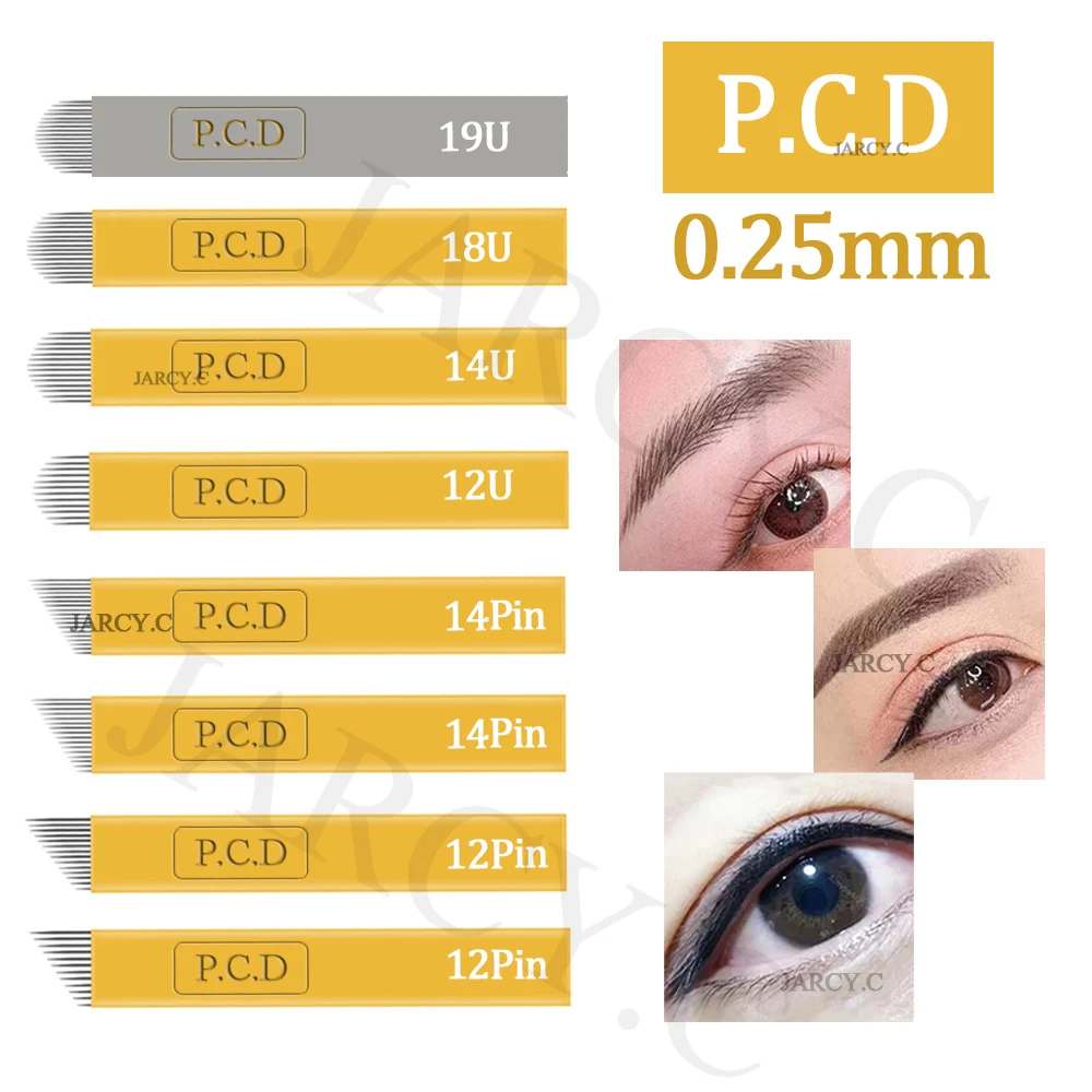 

Lamina Hard Microblading Needle Tebori Pernement makeup Eyebrow Blades Flex 12pin 12U 18U shape Tattoo Embroidery Manual pen