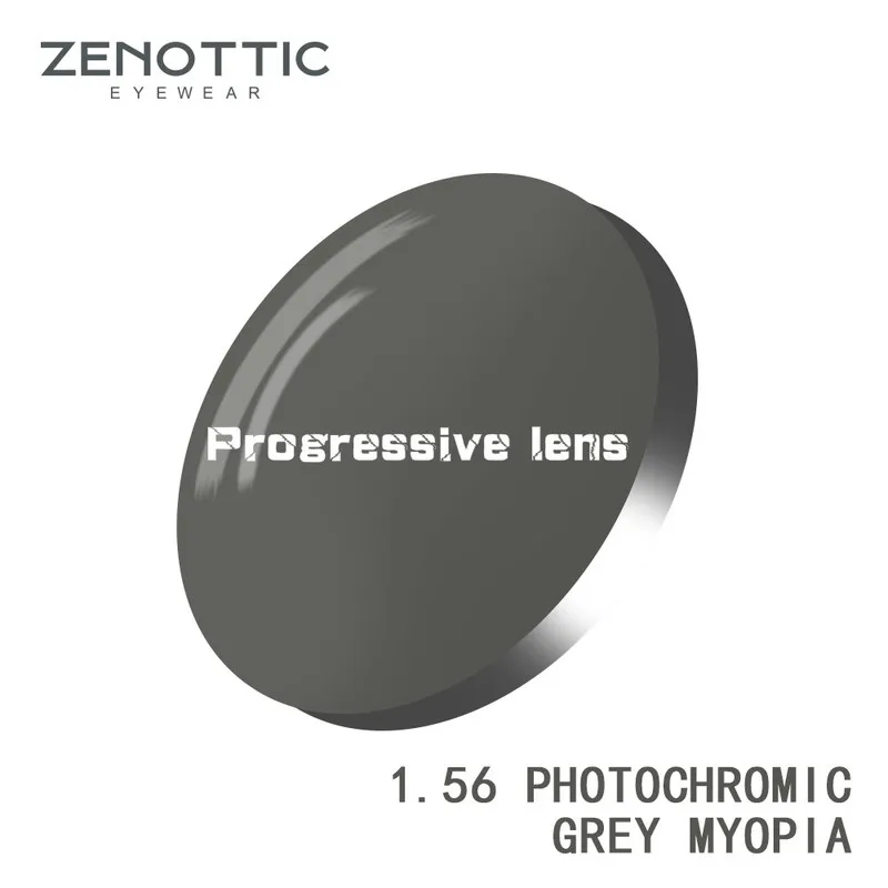 

ZENOTTIC Prescription Photochromic Lenses 1.56 1.61 1.67 Hyperopia Myopia Optical Lens Multifocal Progressive Photochromic Lens