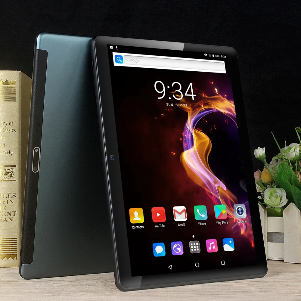 2020 Tablet 1280*800 MT6797 6G 64GB 128GB Deca Core Dual SIM Call Phone WIFI GPS Glass Screen 10.1 Inch Tablets PC Android 9.0