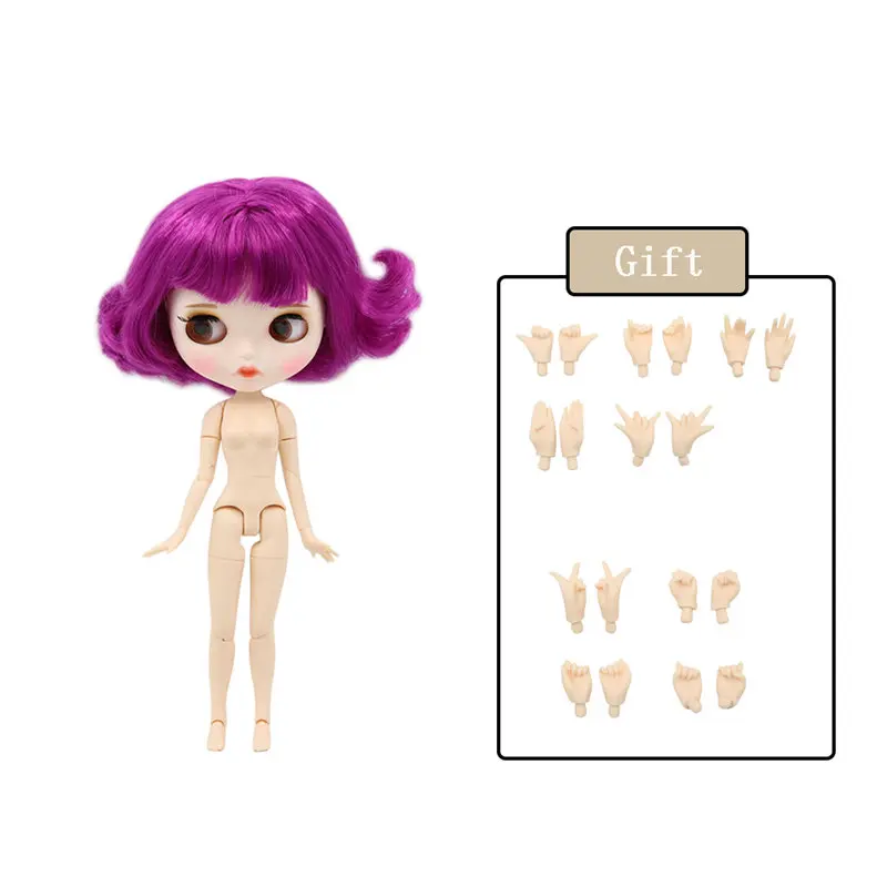 New matte face 732 Ледяная фабрика Blyth кукла Обнаженная соединение тела с ручной набор A& B 1/6 BJD Модная Кукла подходит diy Макияж Специальная цена - Цвет: New matte face 732