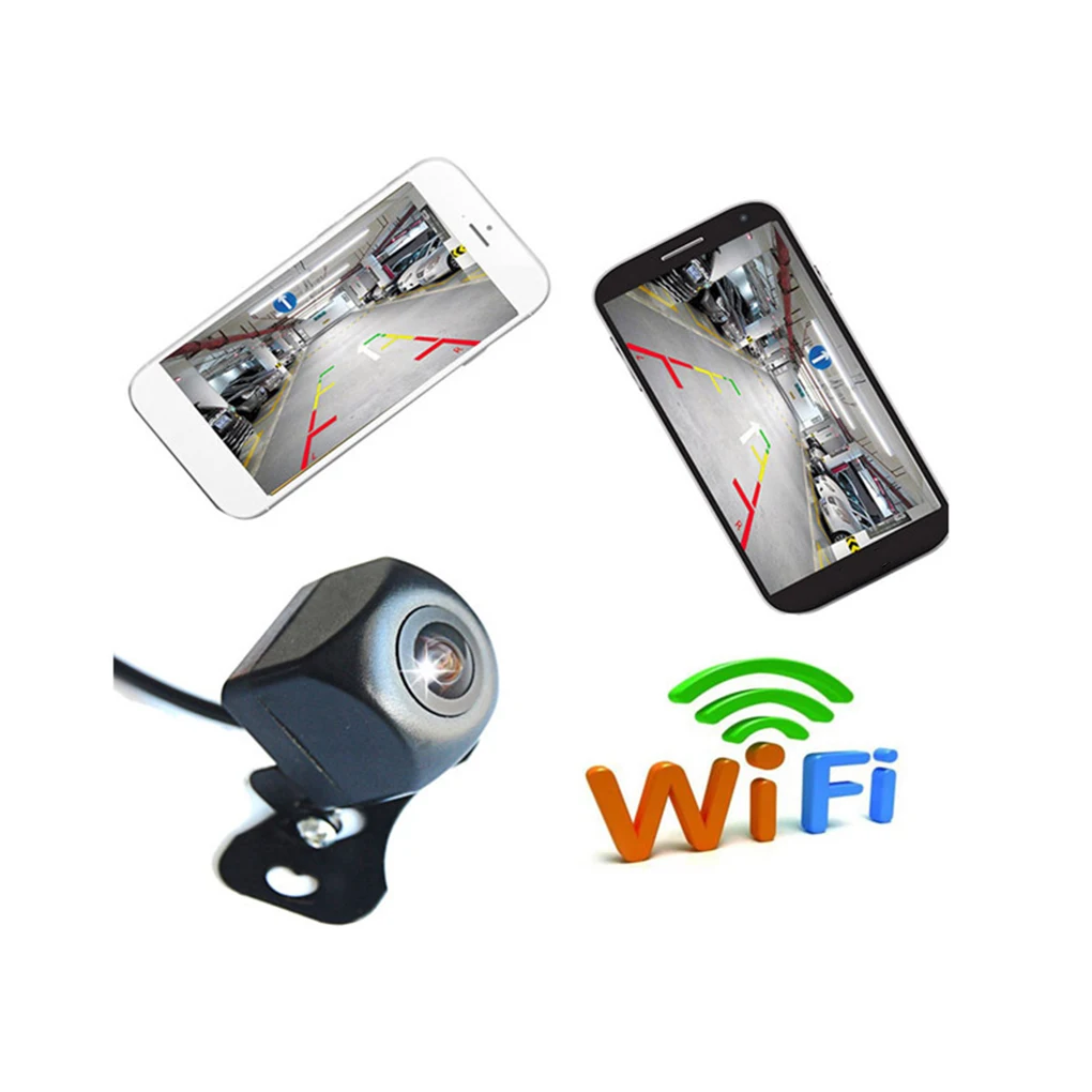 

Водонепроницаемая Автомобильная камера заднего вида, совместимая с Android/IOS, Wi-Fi