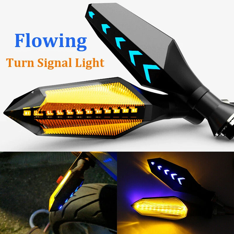 

8mm Motorcycle Led Turn Signal Continuous Flashing Indicator Adopts High Quality Abs Plastic Body And Pc Lens