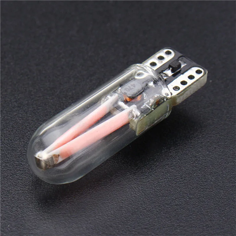 

1Pcs T10 Purple Color Universal Low Consumption Bright 194 168 W5W COB LED CANBUS Silica Bright Glass License Light Bulbs#288760