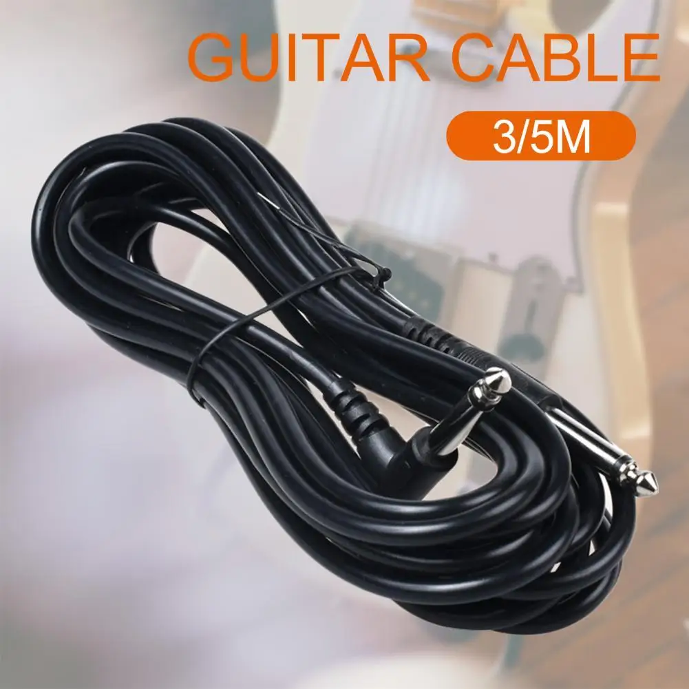 

300/500cm Electric Guitar Cable Stable Transmission Shield Noise Reduction Connecting Wire for Folk Rhyme Electric Guitar Cable
