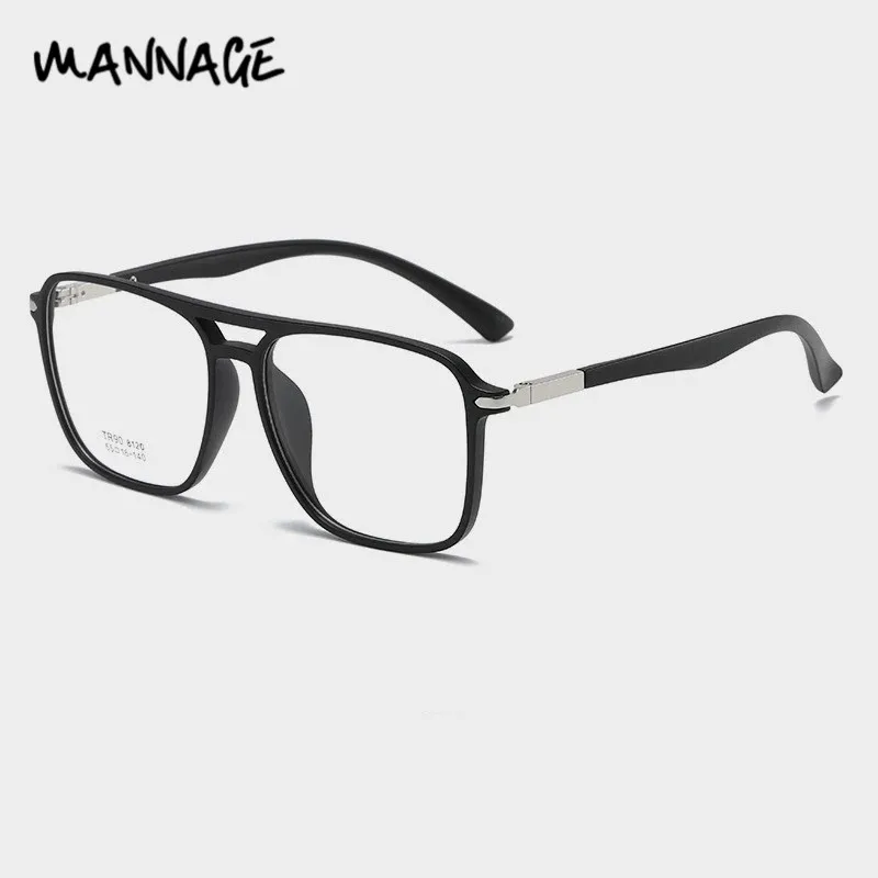 Оправа для очков мужчин и женщин TR прозрачная винтажная с двойным лучом |