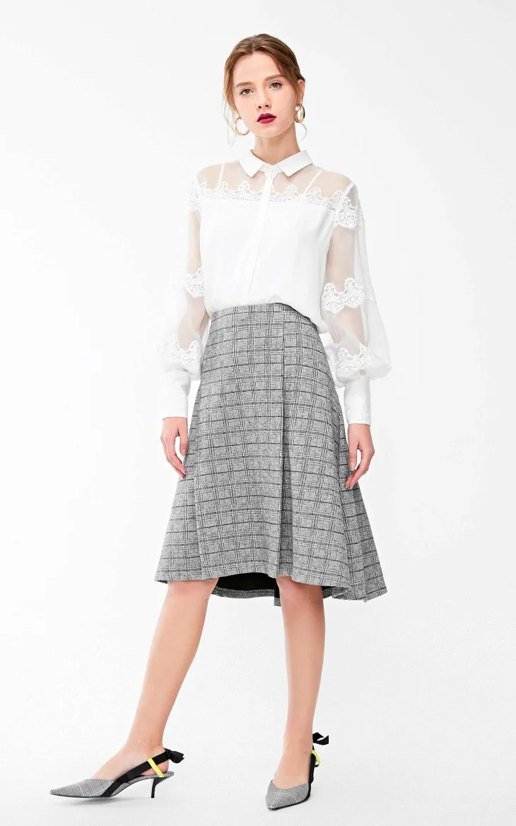 Vero Moda Женская клетчатая юбка с подкладом | 31911G510