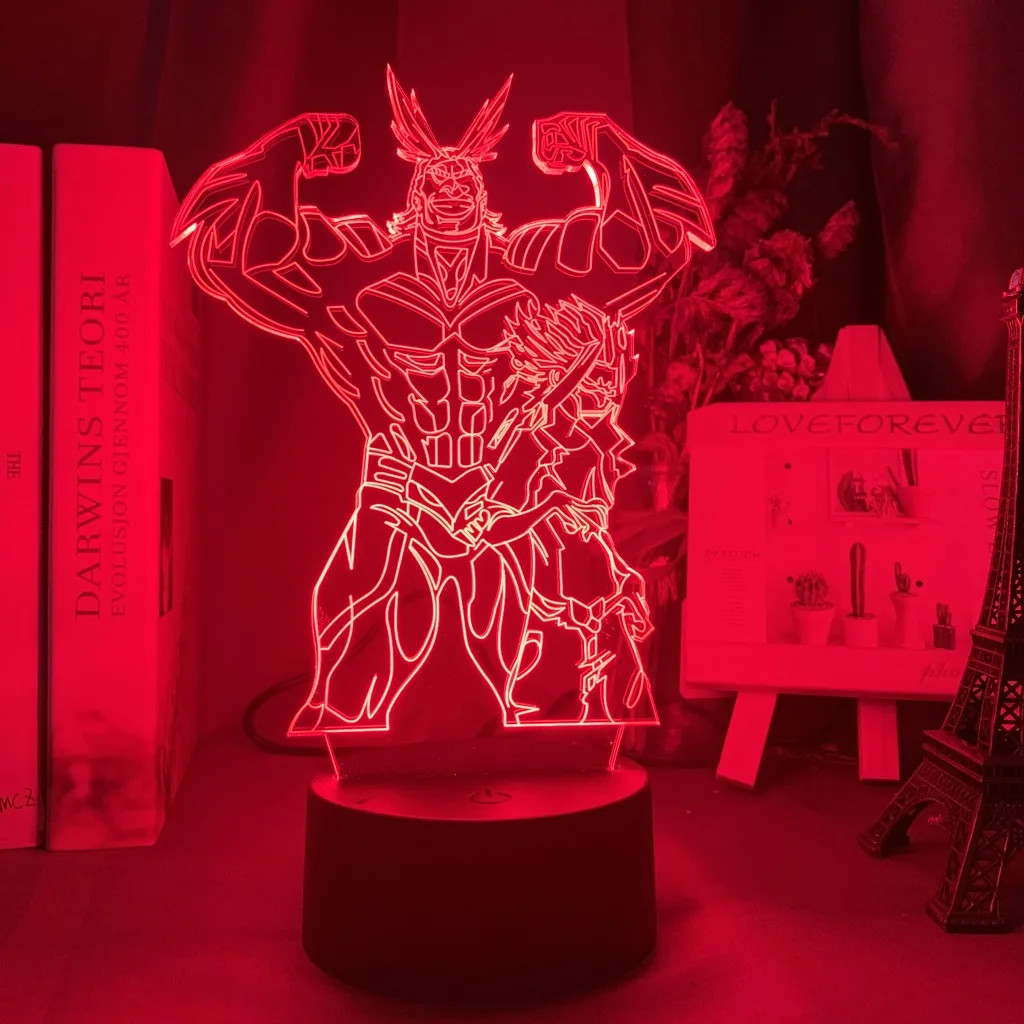 Мой герой Академия All Might и Denki Kaminari фигурка светодиодный ночник для детей подарок
