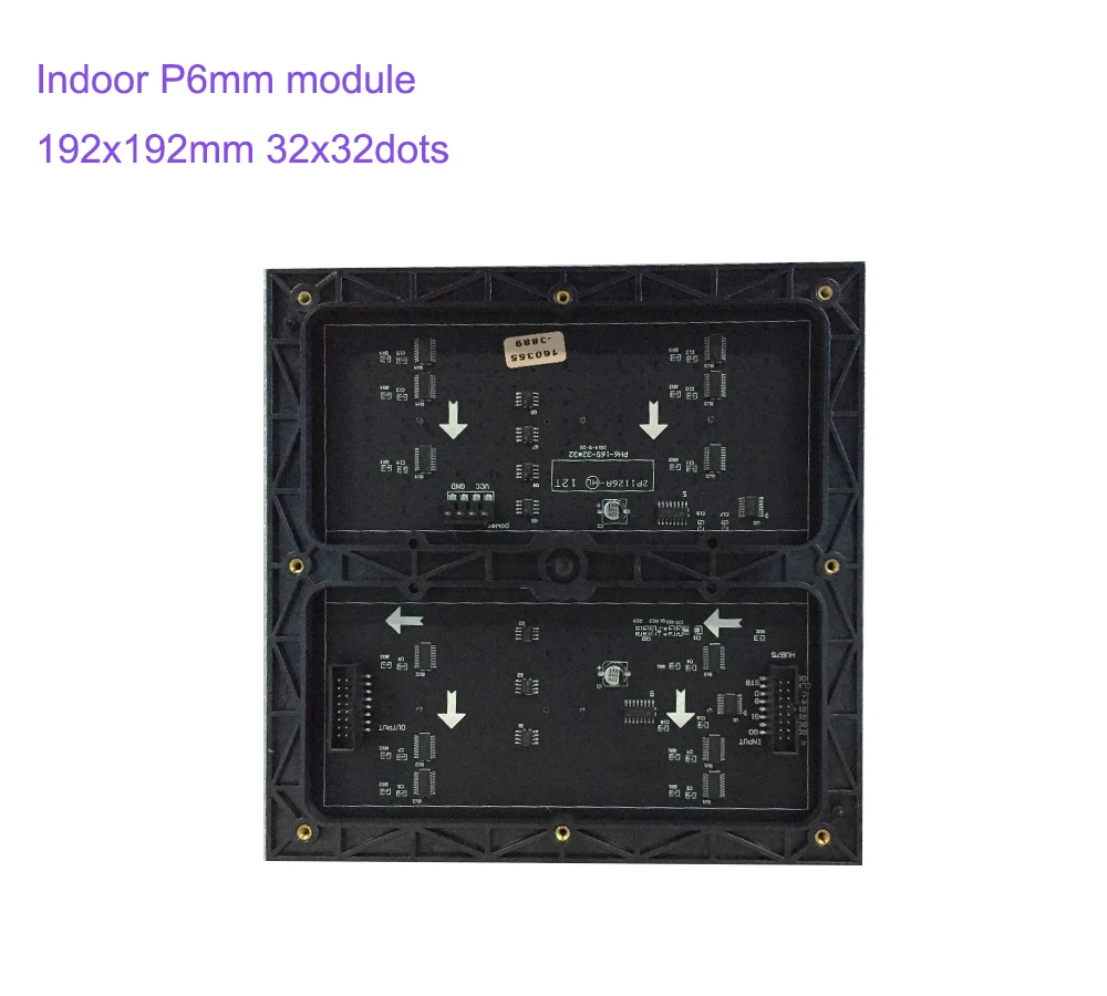 P6-شاشة Led داخلية ، 3 في 1 ، 192 × 192 مللي متر ، شاشة عالية الدقة 32 × 32 بكسل ، مصفوفة نقطية P6 SMD RGB ، وحدة Led