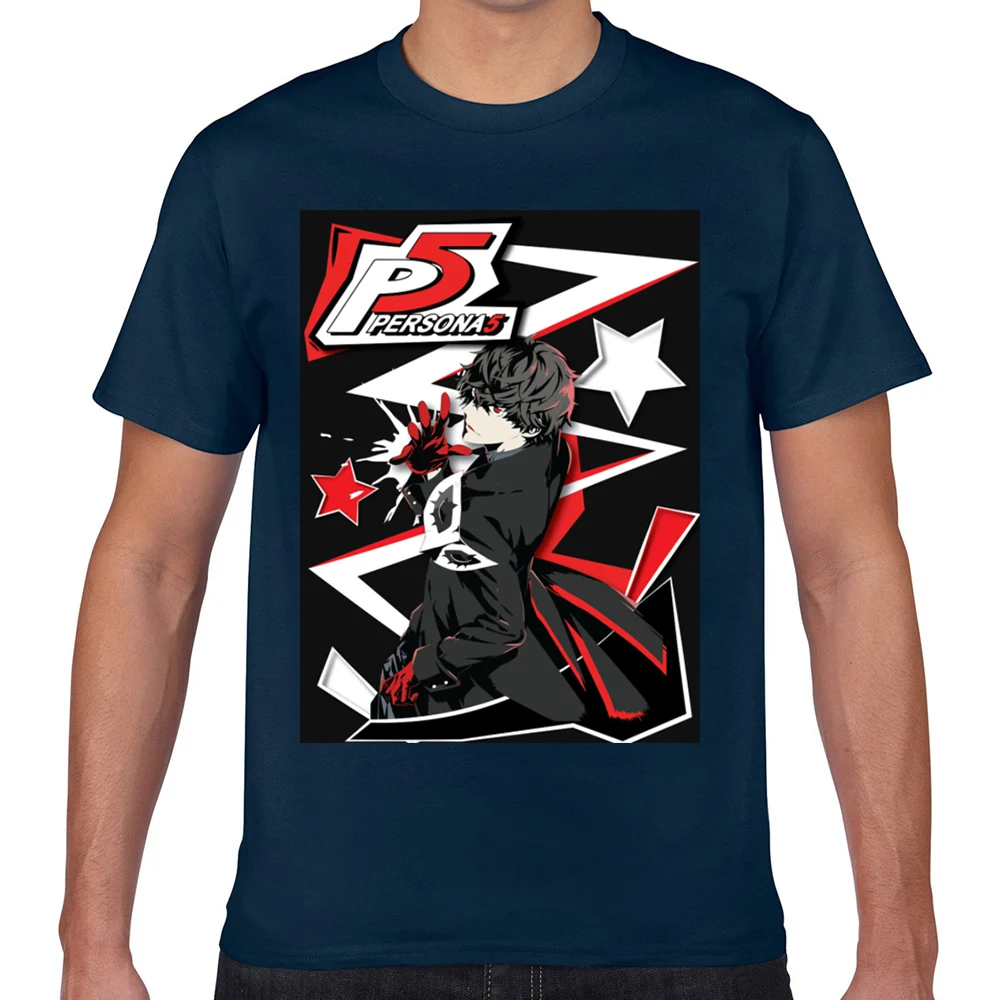 Мужская хлопковая футболка с принтом человека 5 Джокера | одежда