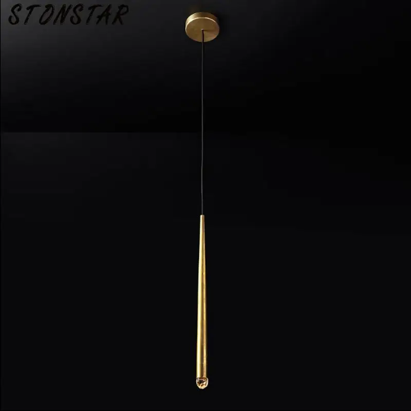 Современный минималистский медный канделябр американский ресторан украшение