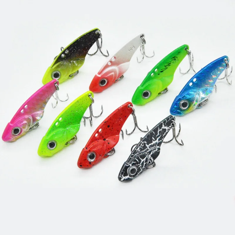 

1Pcs Fishing accessories 5g7g10g15g20g VIB Rotating Metal VIB Artificial Bait