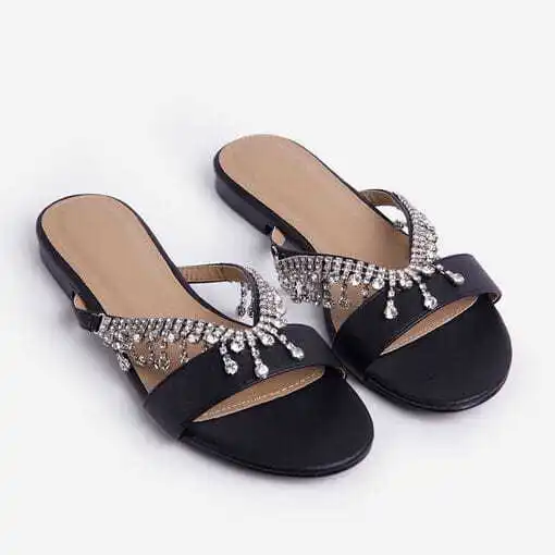 

Women Sandals Gladiator Summer Casual Shoes Bohemia mujer Wedding Shoes Crystal feminina Ladies Flip Flops Beach Sandals