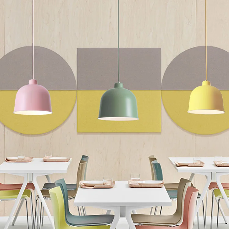 Nordic Macaron colored dining room pendant light personality lamp living bar bedside aluminum modern | Освещение