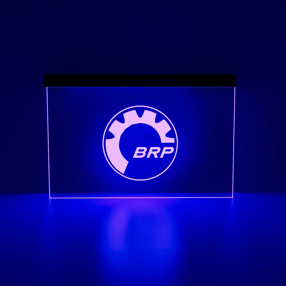 

Acrylic Decorative Plate Special Gift Bombardier Recreational Products BRP beer Bar pub club LED Neon Light Sign