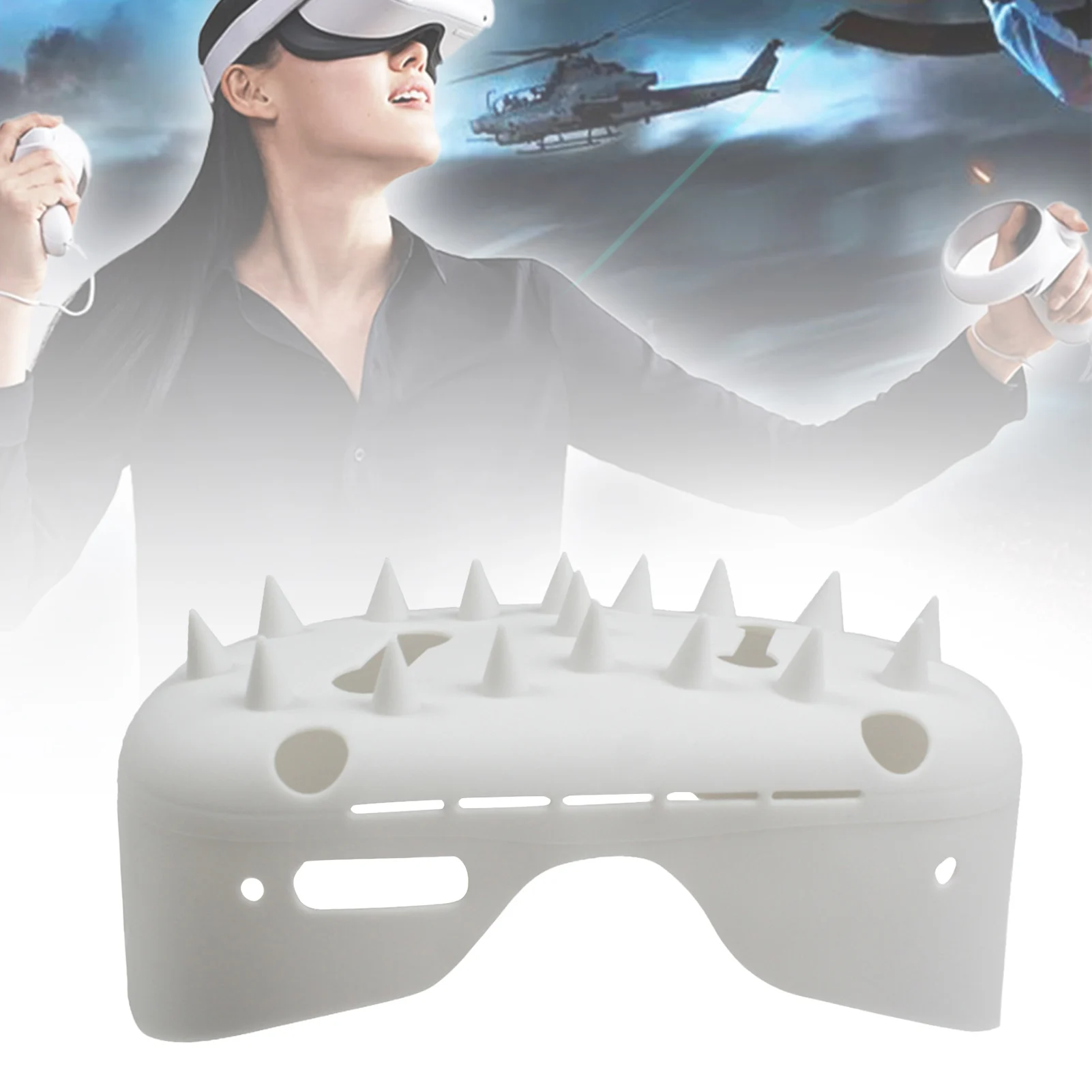 Чехол для VR гарнитуры пылезащитный чехол Quest 2 черный белый Силиконовый объектива