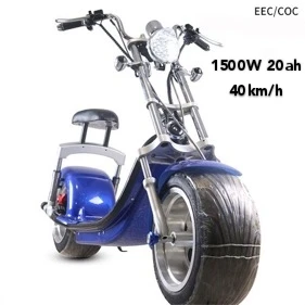 Европейский Сток sc14 COC EEC город Коко съемный аккумулятор скутер 800 Вт Citycoco электрический скутер велосипед - Цвет: blue 1500W 20AH