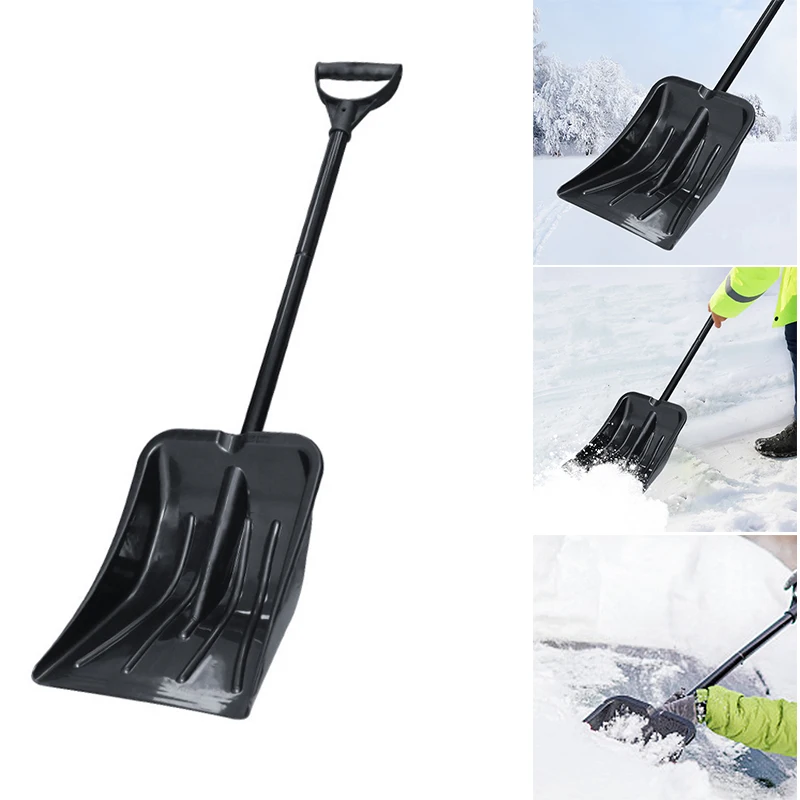 

Новая портативная лопата для снега для автомобиля, многофункциональная съемная лопата, практичные инструменты для удаления снега, Черная