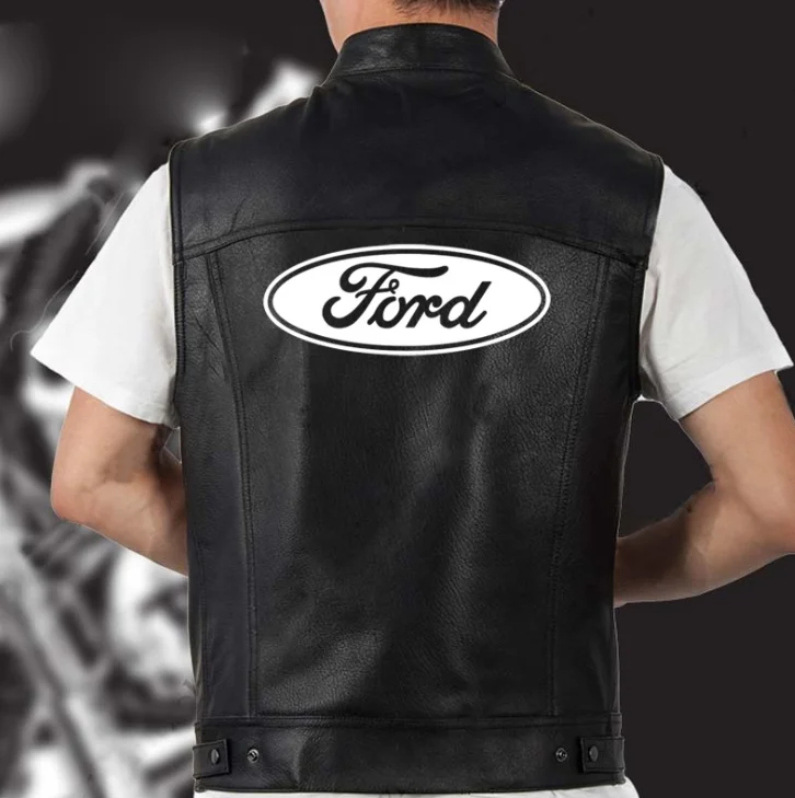 

Новинка 2021, кожаный мотоциклетный жилет для мужчин, весна, новая модная куртка без рукавов в стиле панк, жилет с V-образным вырезом