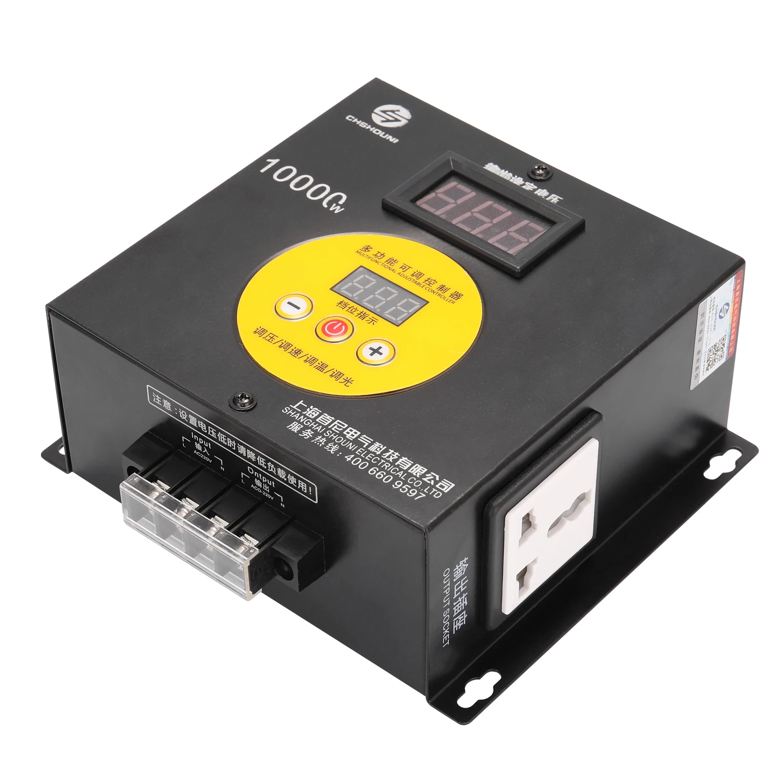 

Бытовой Компактный регулятор переменного напряжения, 0-220 В, 10000 Вт, портативный регулятор скорости, температуры, света, регулируемый регулят...