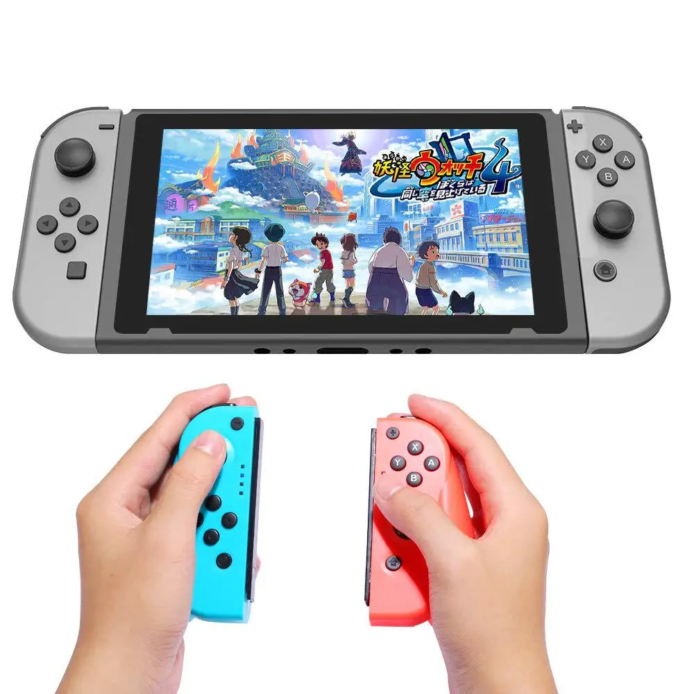 Беспроводной Pro Handgrip Bluetooth джойстики Joy-Con(L/R) игровые контроллеры геймпад для Nintendo Switch NS консоли синий и красный