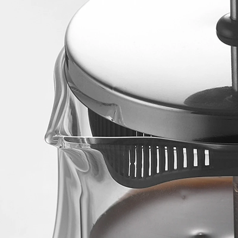 

French Pressure Coffee Pot High Borosilicate Food Grade Glass Heat Resistant Insulation Explosion Proof Large Capacity FU