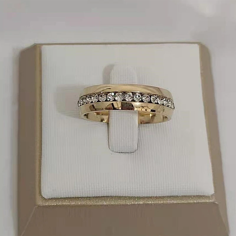 

Genuine Silver Colour Fashion Finger Rings for Women Wedding Band Engagement Statement Jewelry