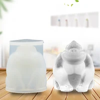 novel diy crystal silicone mould epoxy animal design candle wax soap mold art home decoration