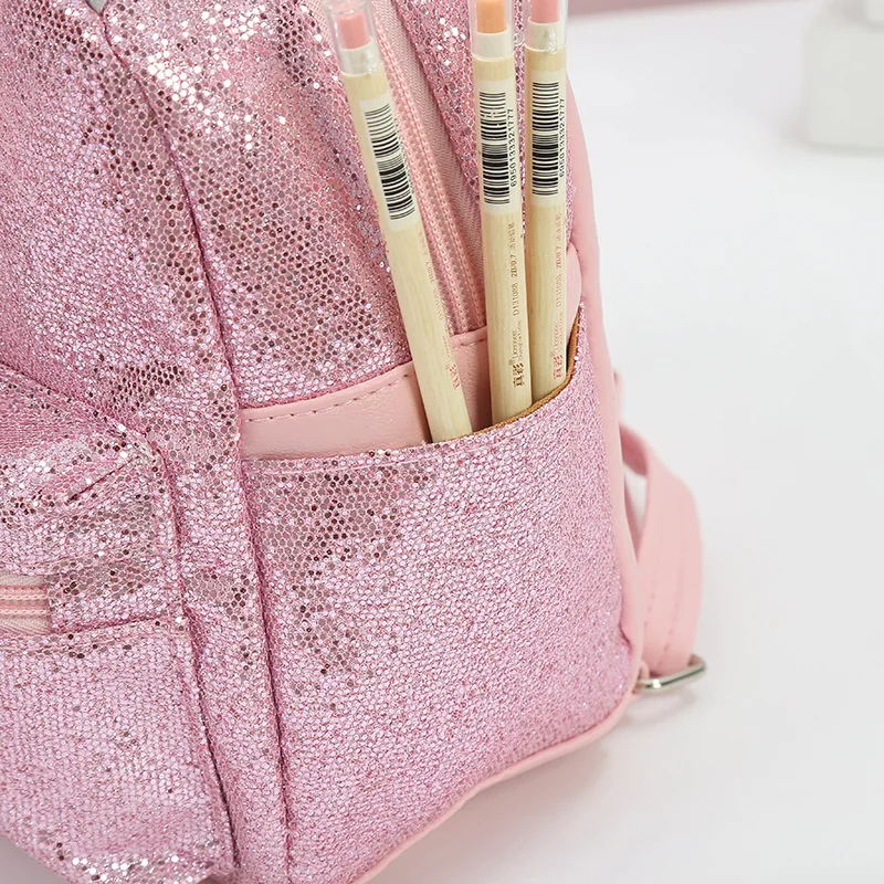 Unicorn sequin schoolbag  multi color kids bag small backpack for women girls  kindergarten kawayi cute bagpack pink bookbag