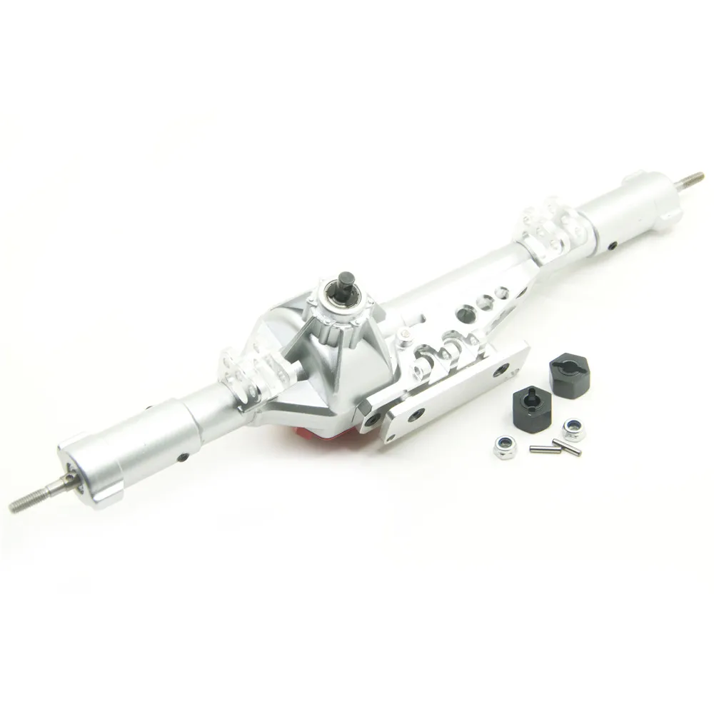 

YEAHRUN Aluminum Alloy Front Rear Axles Set Sliver for Wraith 90018 90020 1/10 RC Crawler