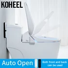 Автоматическое открытое сиденье для унитаза KOHEEL, умное электронное сиденье для унитаза с функцией биде, сухая чистка, подогрев