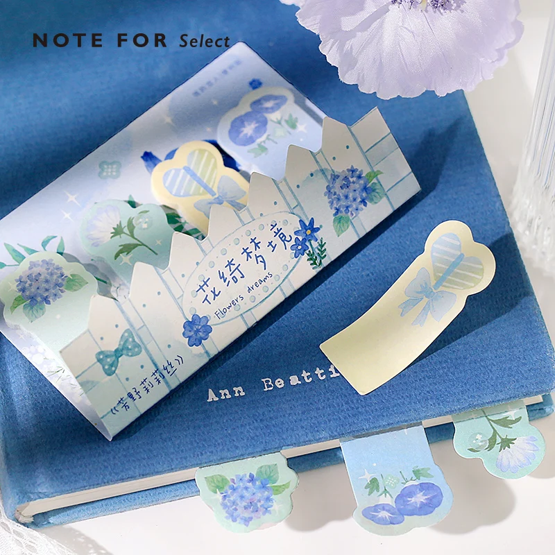 

120Sheets/pack Flower Memo Pad Stickers Decal Sticky Notes Scrapbooking Diy Kawaii Notepad Diary 788