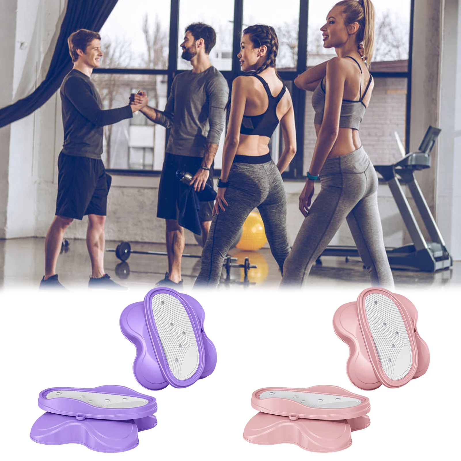 

1pair Twisters Board Split Type Magnet Waist Twisting Machine Twisting Waist Exercise Equipment For Home Gym Dropship