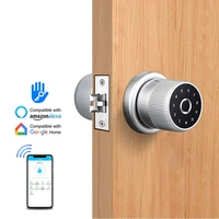 apartment fingerprint door lock smart bluetooth ttlock app wireless password unlock keyless entry works with iosandroid