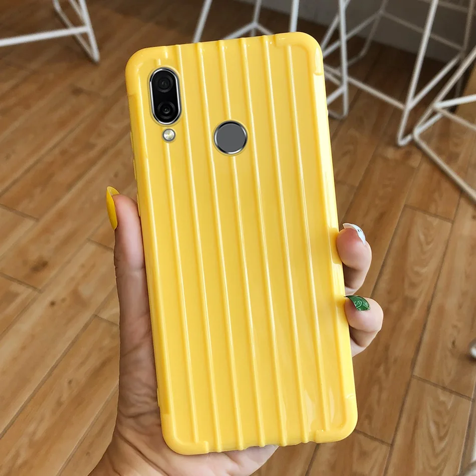 Силиконовый чехол в стиле багажника для Huawei Honor Play 6 3 дюйма Мягкий бампер из ТПУ