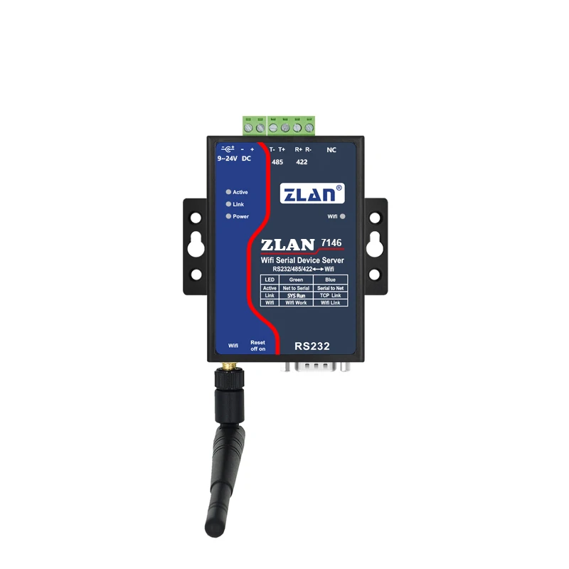 Беспроводной последовательный сервер ZLAN7146 RS232 RS485 RS422 порт к Wi Fi преобразователю