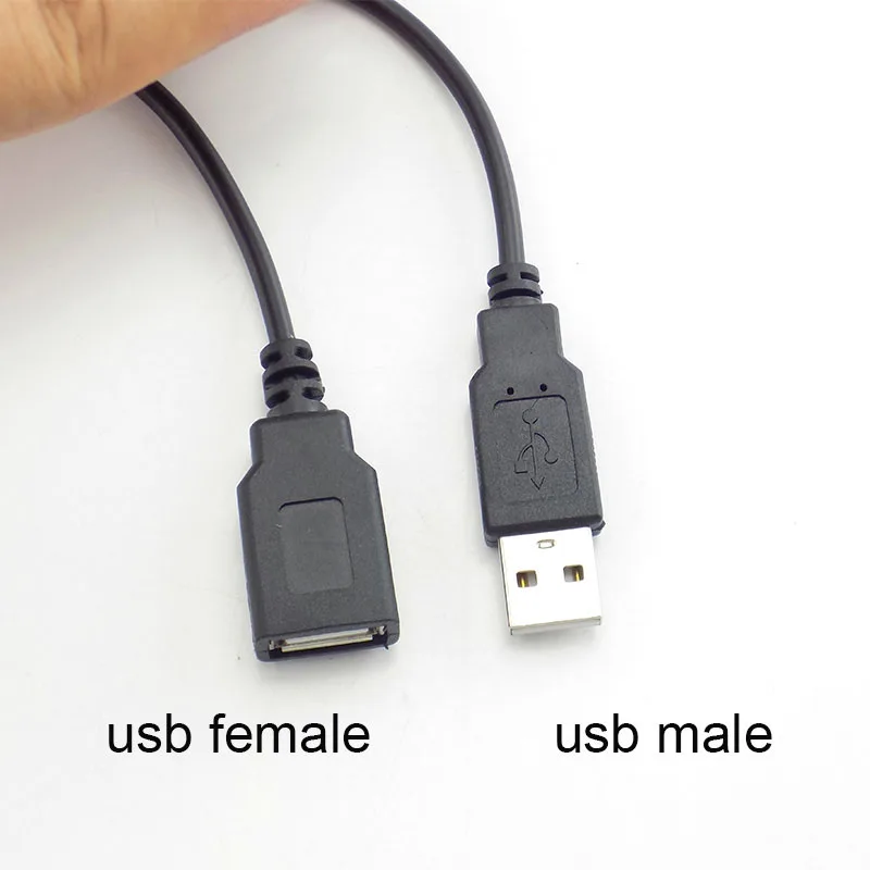 0 3 м/1 м/2 м 2 Pin USB Женский Мужской 4 контактный провод разъем зарядный кабель
