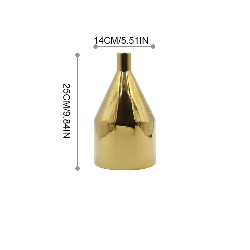 Креативная позолоченная керамическая ваза в скандинавском стиле Ins для дома