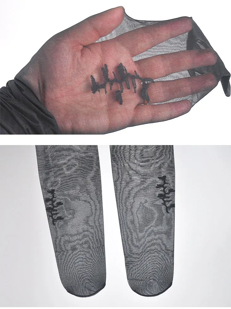 Пикантные женские колготки KASURE с цветочным принтом на лодыжке Новые Нейлоновые