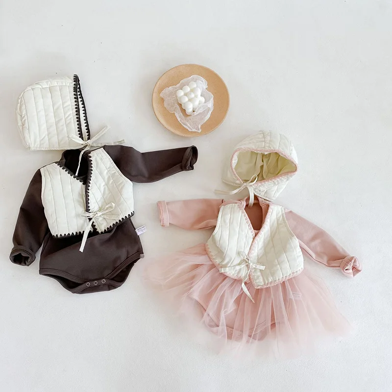 MILANCEL 2021 Весна одежда для малышей близнецов розовая юбка девочек боди комбинезон