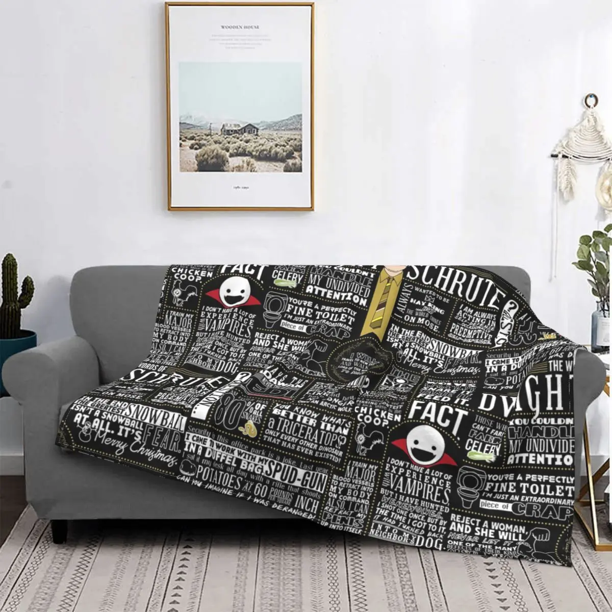 

Healing Gifts For Dad Comedy TV The Office Blanket The Wise Words Of Dwight Schrute Throw Blanket Super Soft Fleece Blankets
