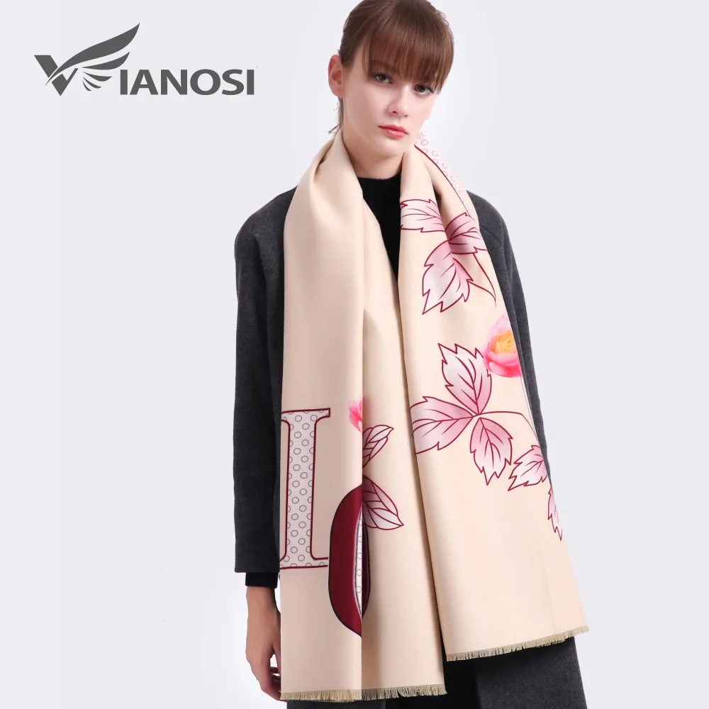 

VIANOSI роскошный кашемировый зимний шарф, женские шали, уплотненные, с принтом, теплые шарфы, шерстяной брендовый шарф, женская накидка