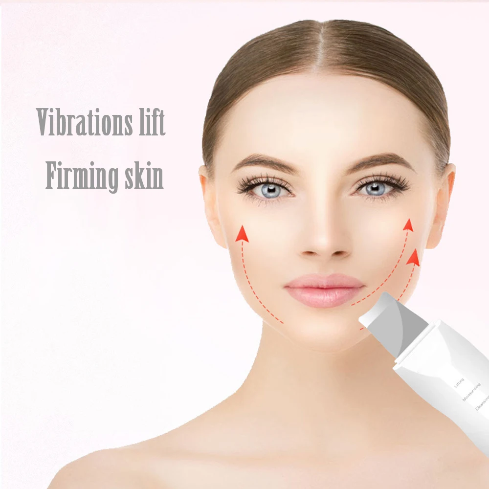 Ultrasonic Facial Skin Cleaning Device Scrubber USB Pore Cleanser Exfoliator 4 Modes Anion Machine for Care | Красота и здоровье