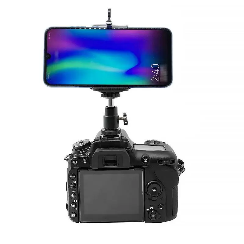 Мобильный телефон фиксирующий Зажим новинка 2 в 1 зажим для головы 1/4 винтовой