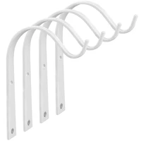 4pcs wall hanging brackets plant wall hanging hooks for outdoor garden plant birdcage lanternwhite