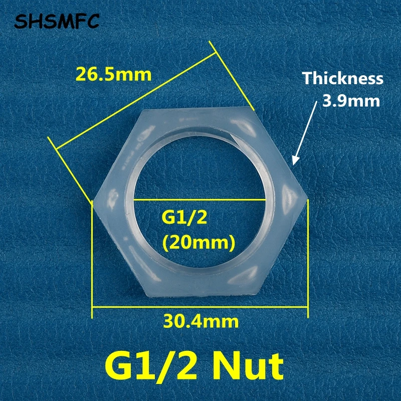 

Пластиковые шестигранные гайки PP M6 M8 M10 M12 M14 M16/G1/8 G1/4 G3/8 G1/2 G3/4