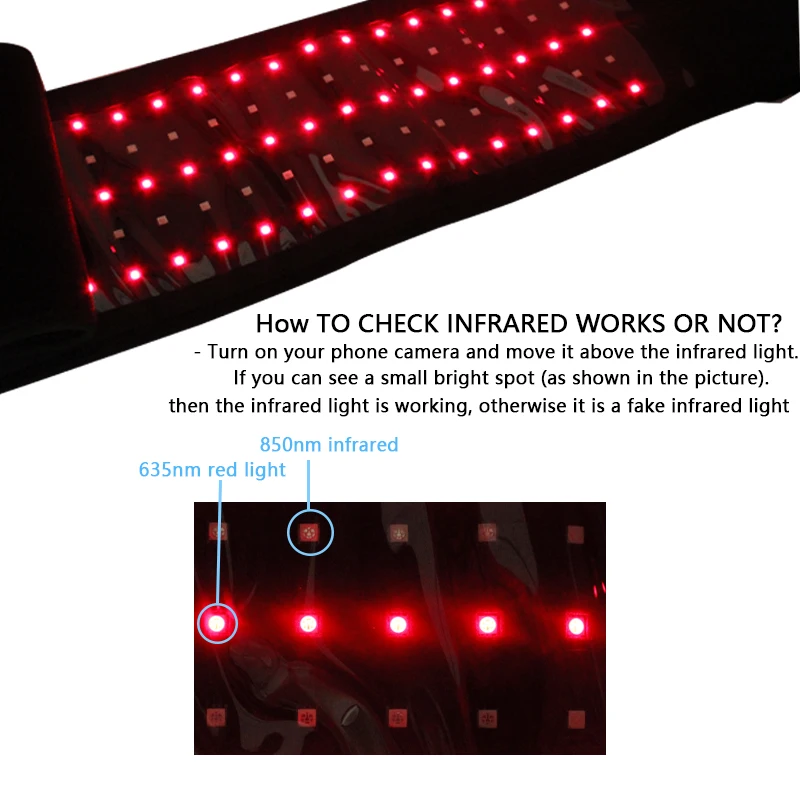 Красный светильник красный световой терапевтический пояс для облегчения боли