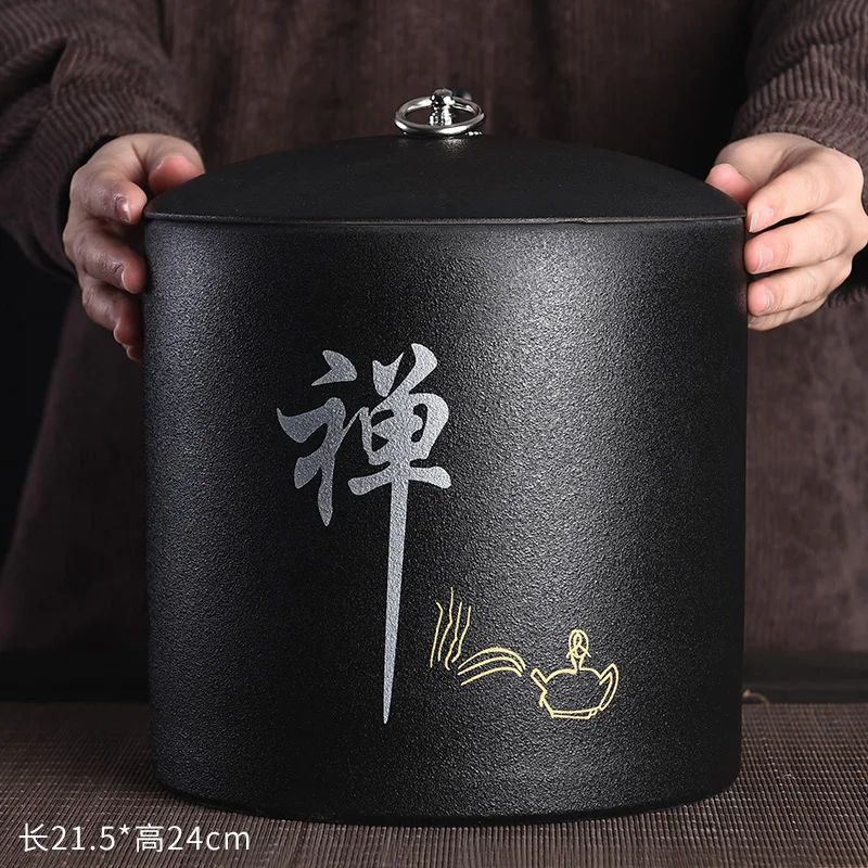 

Container Tea Packaging Organizer Bag Storage Box Tea Caddy Ceramic Spice Canisters Cajas De Almacenamiento Teaware AB50CY